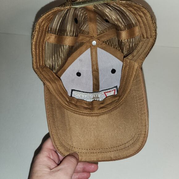 TSC TRACTOR SUPPLY Snapback Cap Unisex OS Brown Canvas Mesh Outdoor Workwear - Picture 4 of 8